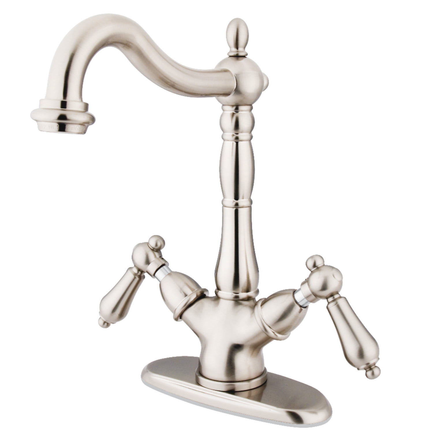 Kingston Brass Heritage Two Handle Vessel Sink Faucet with Optional Cover Plate