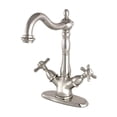 thumbnail image 1 of Kingston Brass KS1498BEX Vessel Sink Faucet, Brushed Nickel, 1 of 3