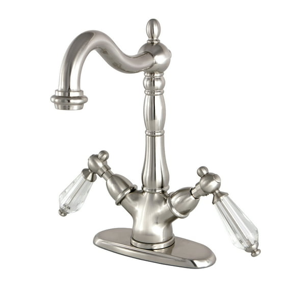 Kingston Brass KS1498WLL Wilshire Vessel Sink Faucet, Brushed Nickel
