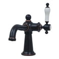 thumbnail image 1 of Kingston Brass KS154KLNB Nautical One-Handle Single-Hole Bathroom Faucet with Push Pop-Up Drain, Naples Bronze, 1 of 4