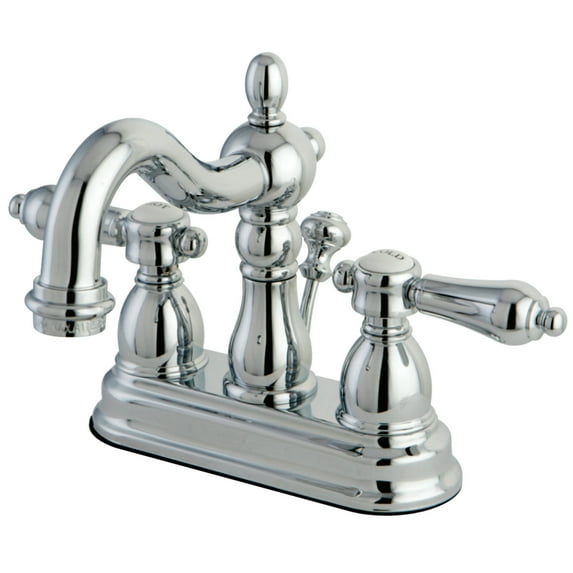 Kingston Brass KS1601BAL 4 in. Centerset Bathroom Faucet, Polished Chrome