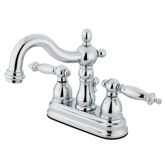 Kingston Brass KS1601TL 4 in. Centerset Bathroom Faucet, Polished Chrome