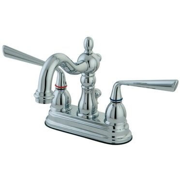 Kingston Brass KS1601ZL 4 in. Centerset Bathroom Faucet, Polished Chrome