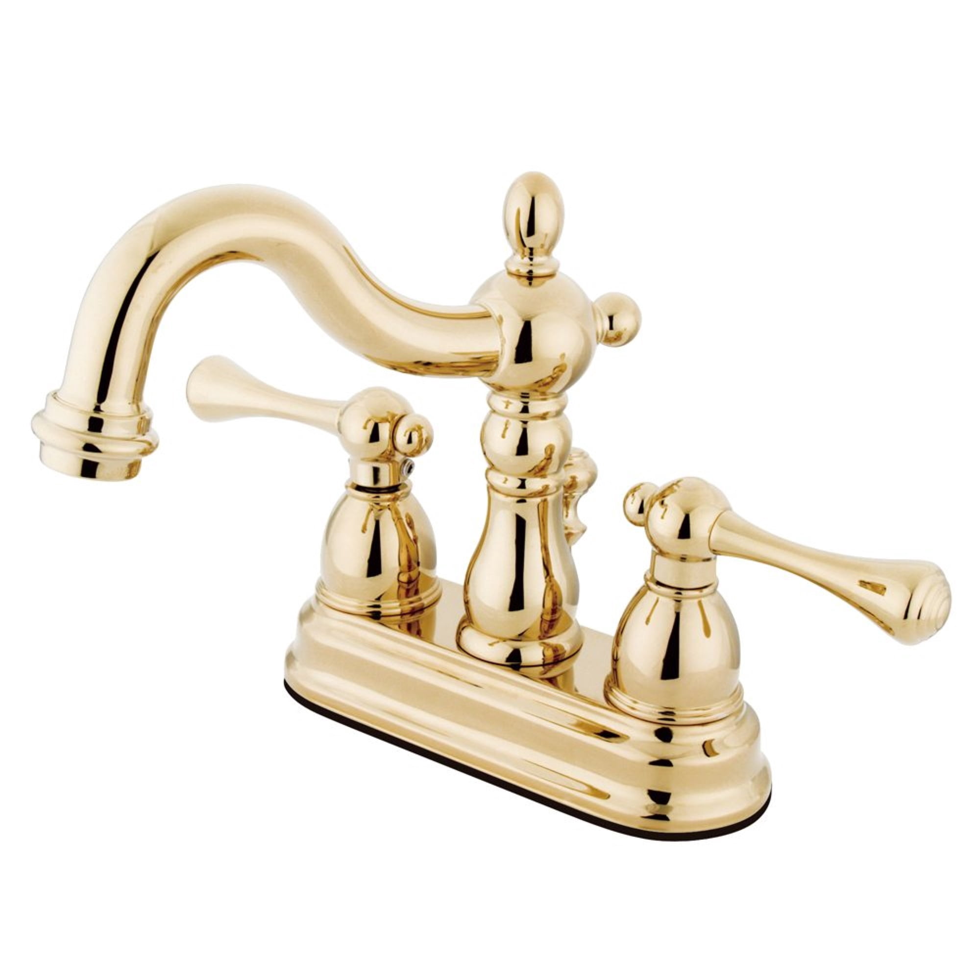 Kingston Brass KS1602BL 4 in. Centerset Bathroom Faucet, Polished Brass