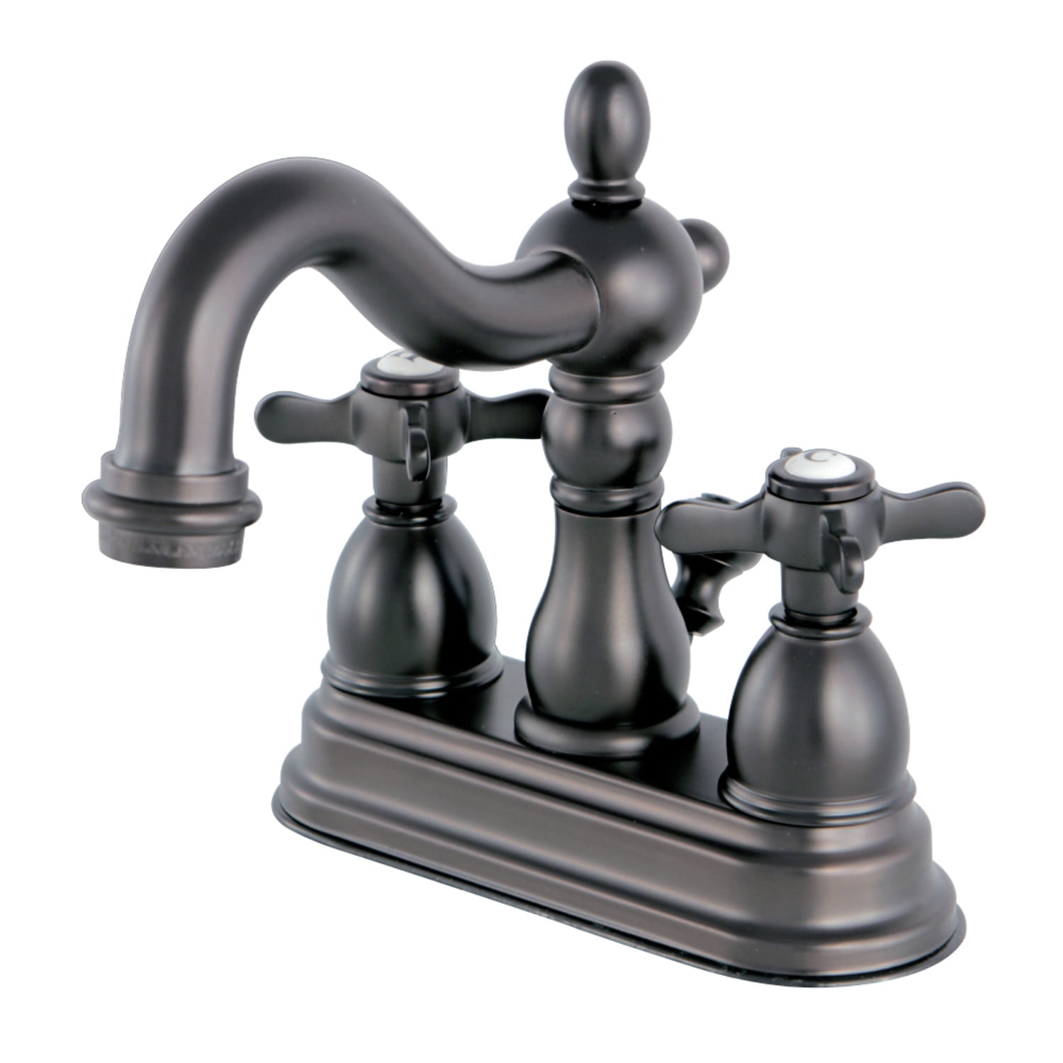 Kingston Brass KS1605BEX 4 in. Centerset Bathroom Faucet, Oil Rubbed Bronze
