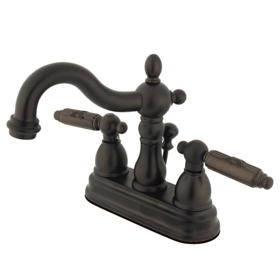 Kingston Brass KS1605GL 4 in. Centerset Bathroom Faucet, Oil Rubbed Bronze