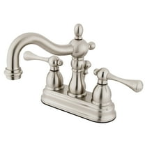 Kingston Brass KS1608BL 4 in. Centerset Bathroom Faucet, Brushed Nickel