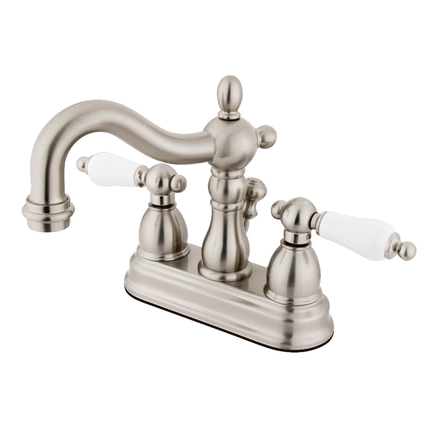 Kingston Brass Heritage Two Handle 4" Centerset Lavatory Faucet with Brass Pop-up