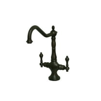 Kingston Brass KS1775ALLS Heritage Single Hole Kitchen Faucet, Oil Rubbed Bronze