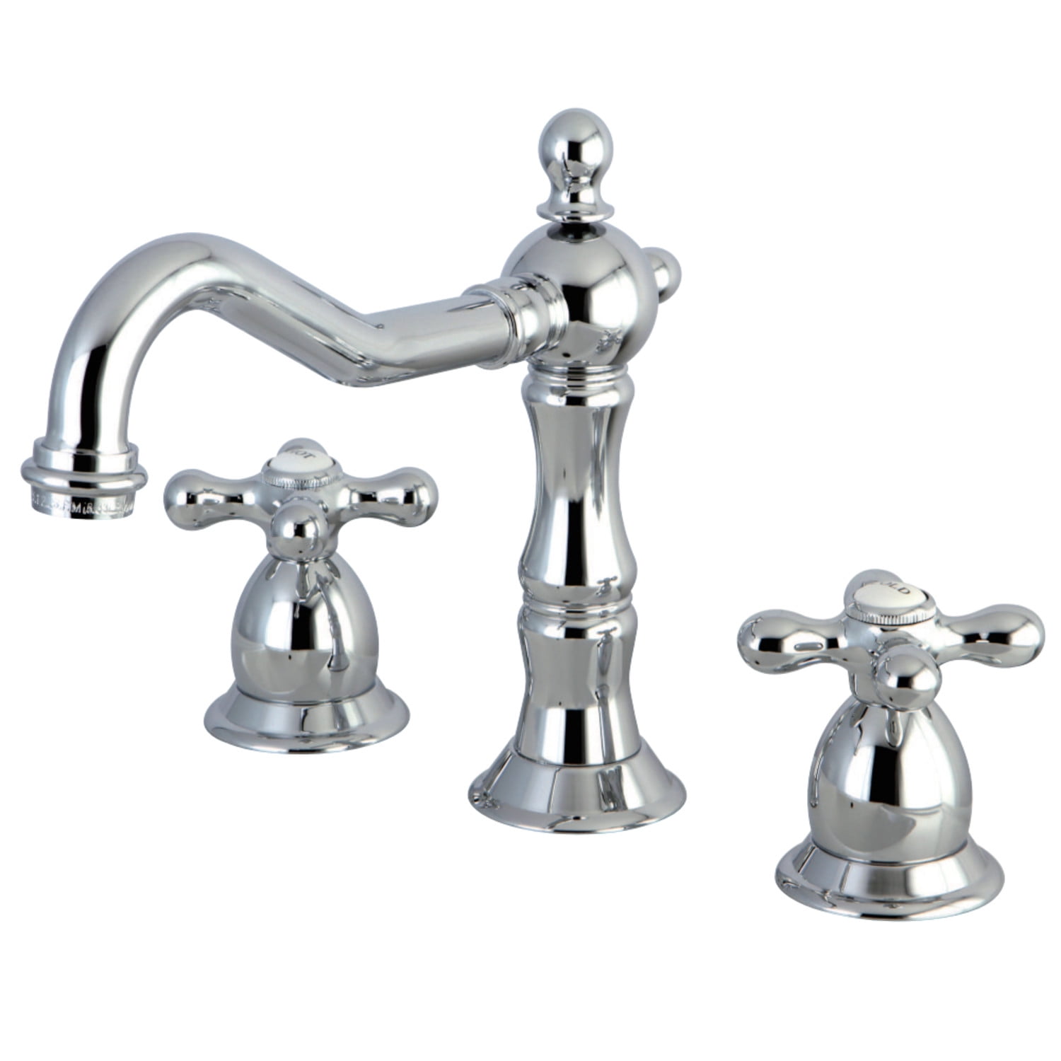 Heritage 8" Polished Chrome Widespread Bathroom Faucet