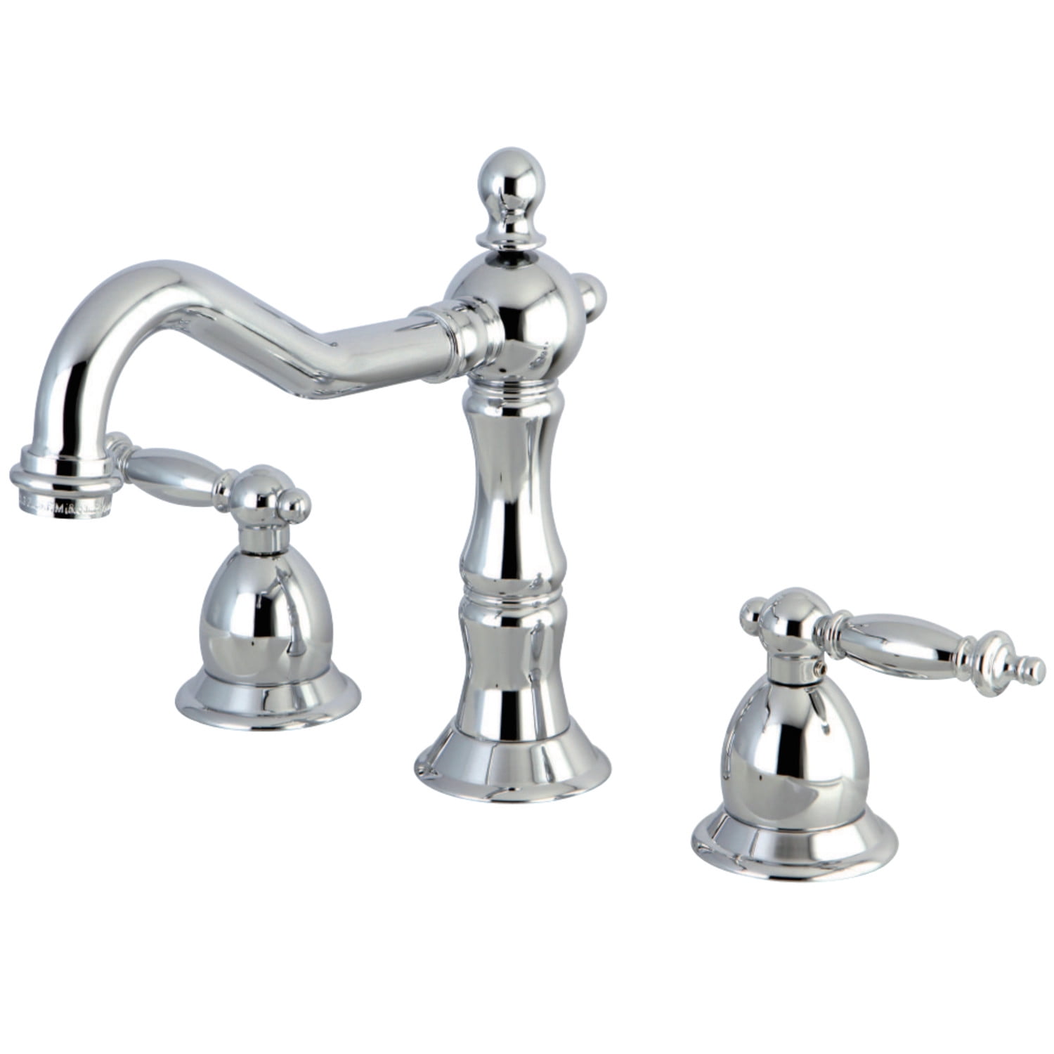 Heritage 8-inch Widespread Polished Chrome Bathroom Faucet