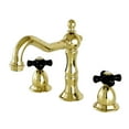 thumbnail image 1 of Kingston Brass KS1972PKX Duchess Widespread Bathroom Faucet with Brass Pop-Up, Polished Brass, 1 of 2