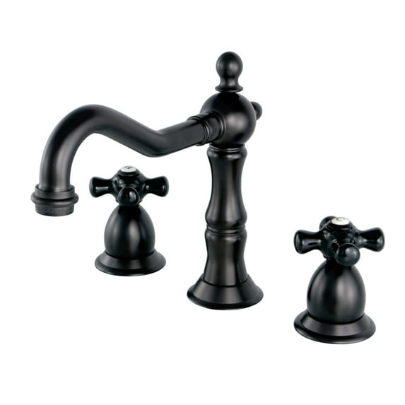 Kingston Brass KS1975PKX Duchess Widespread Bathroom Faucet with Brass Pop-Up, Oil Rubbed Bronze