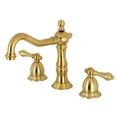 thumbnail image 1 of Kingston Brass KS1977AL 8 in. Widespread Bathroom Faucet, Brushed Brass, 1 of 5