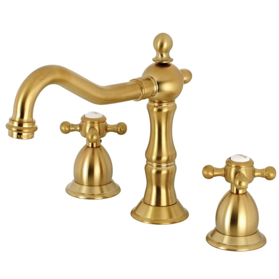 Kingston Brass KS1977BX 8 in. Widespread Bathroom Faucet, Brushed Brass