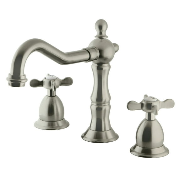 Kingston Brass KS1978BEX 8 in. Widespread Bathroom Faucet, Brushed Nickel