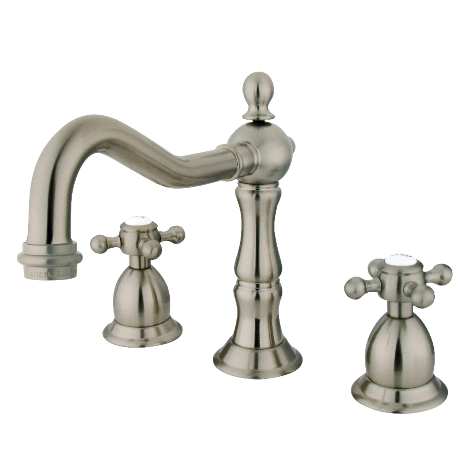 Elegant Heritage 8" Widespread Bathroom Faucet in Brushed Nickel