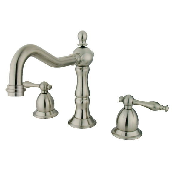Kingston Brass KS1978NL 8 in. Widespread Bathroom Faucet, Brushed Nickel