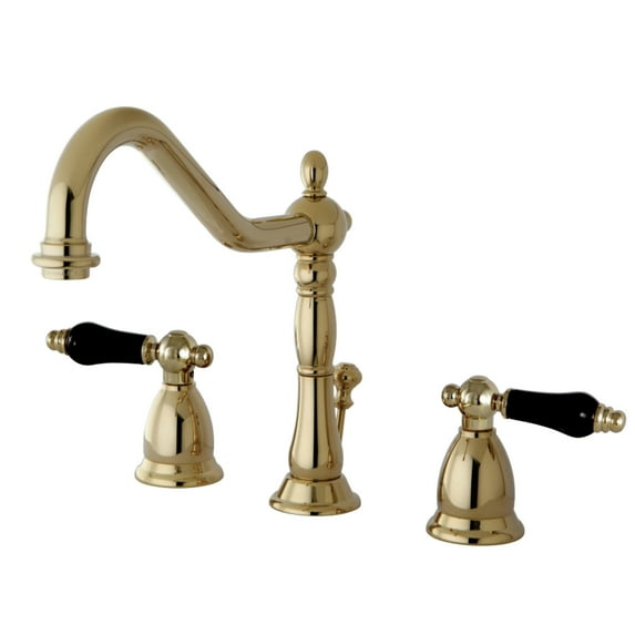 Kingston Brass KS1992PKL 8 in. Widespread Bathroom Faucet, Polished Brass