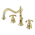 thumbnail image 1 of Kingston Brass KS1992TX 8 in. Widespread Bathroom Faucet, Polished Brass, 1 of 3