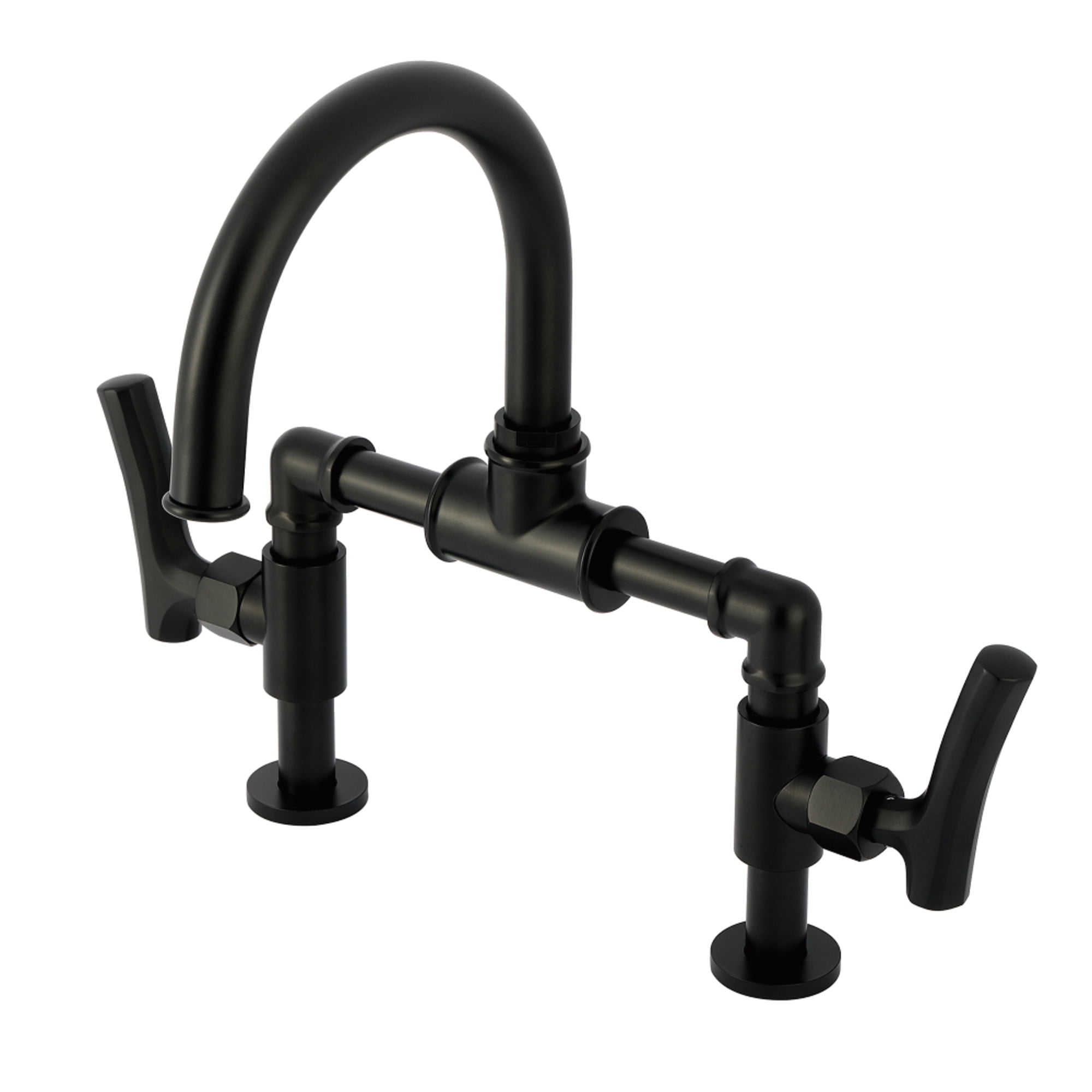 Belknap 12.5" Chrome Industrial Bridge Bathroom Faucet