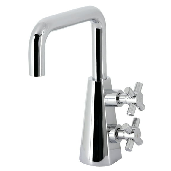 Kingston Brass KS2261DX Constantine Two-Handle Single-Hole Bathroom Faucet with Push Pop-Up Drain, Polished Chrome