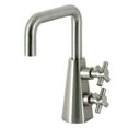thumbnail image 1 of Kingston Brass KS2268DX Constantine Two-Handle Single-Hole Bathroom Faucet with Push Pop-Up Drain, Brushed Nickel, 1 of 7
