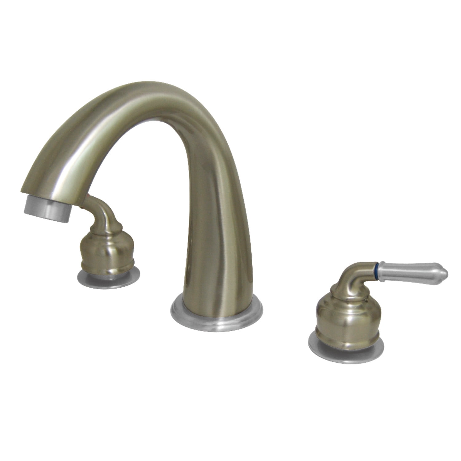 Kingston Brass KS2367 Milano Two-Handle Roman Tub Faucet, Brushed Nickel/Polished Chrome