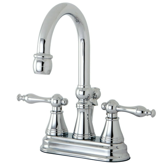 Kingston Brass KS2611NL 4 in. Centerset Bathroom Faucet, Polished Chrome