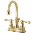 thumbnail image 1 of Kingston Brass KS2612BL 4 in. Centerset Bathroom Faucet, Polished Brass, 1 of 3