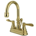 thumbnail image 1 of Kingston Brass KS2612DFL 4 in. Centerset Bathroom Faucet, Polished Brass, 1 of 2