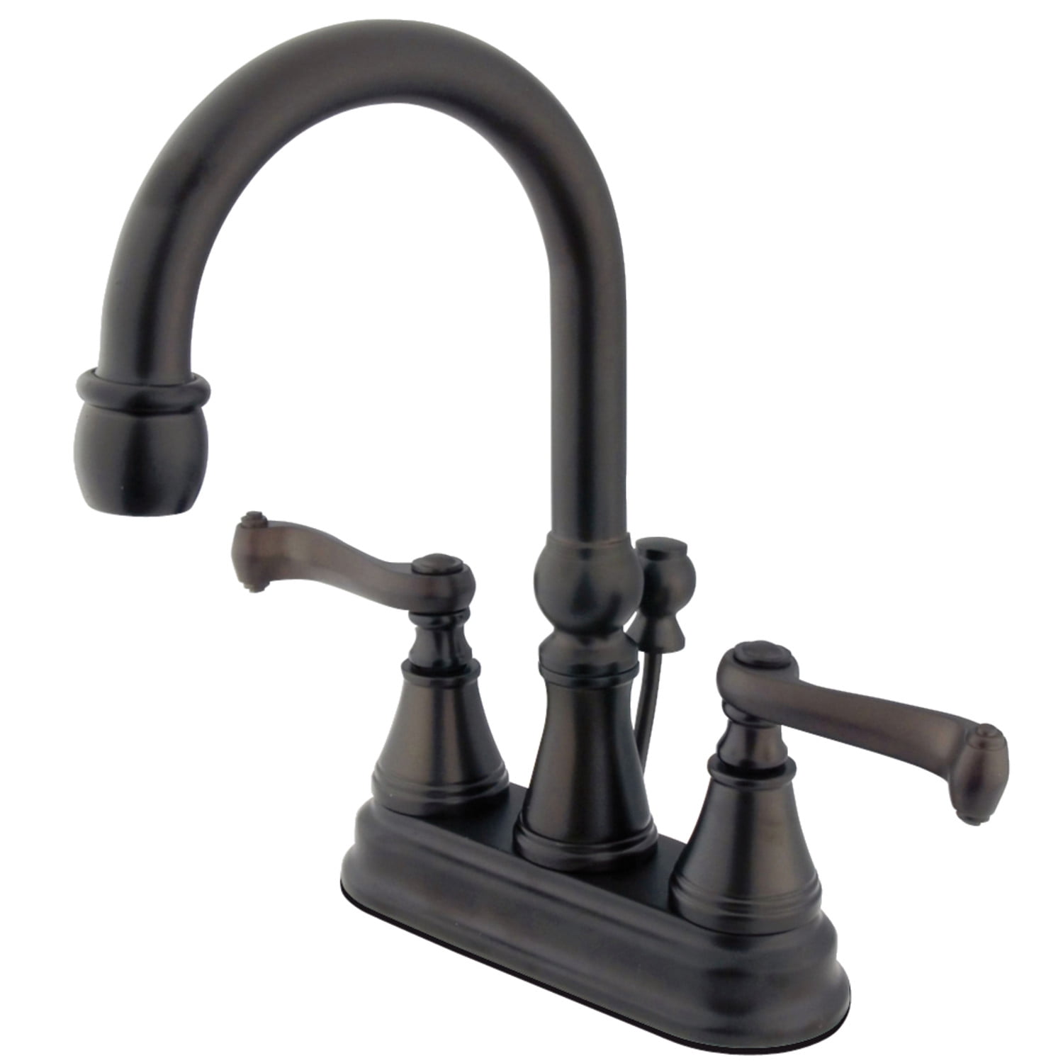 Kingston Brass KS2615FL 4 in. Centerset Bathroom Faucet, Oil Rubbed Bronze