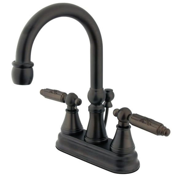 Kingston Brass KS2615GL 4 in. Centerset Bathroom Faucet, Oil Rubbed Bronze