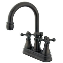 Kingston Brass KS2615KX 4 in. Centerset Bathroom Faucet, Oil Rubbed Bronze