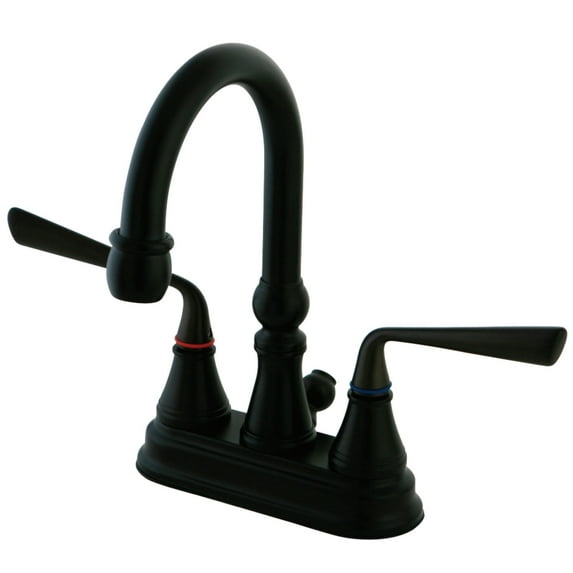 Kingston Brass KS2615ZL 4 in. Centerset Bathroom Faucet, Oil Rubbed Bronze