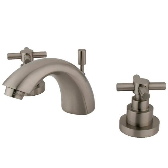 Kingston Brass KS2958EX Mini-Widespread Bathroom Faucet, Brushed Nickel