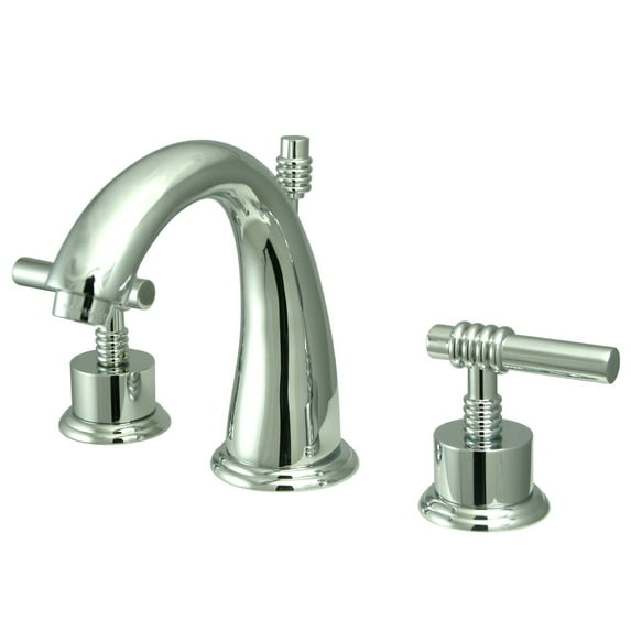 Kingston Brass KS2961ML Milano Widespread Bathroom Faucet, Polished Chrome