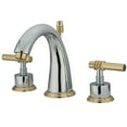 thumbnail image 1 of Kingston Brass Milano Two Handle 8" to 16" Widespread Lavatory Faucet with Brass Pop-up, 1 of 5