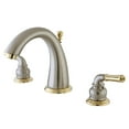 thumbnail image 1 of Kingston Brass KS2969 8 in. Widespread Bathroom Faucet, Brushed Nickel/Polished Brass, 1 of 2