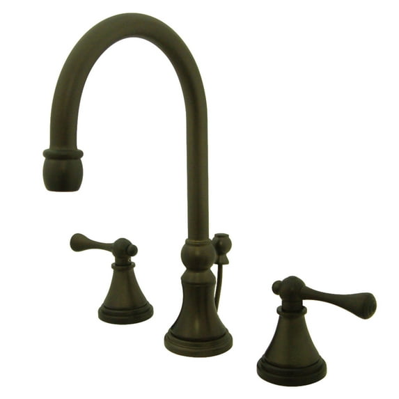 Kingston Brass KS2985BL 8 in. Widespread Bathroom Faucet, Oil Rubbed Bronze
