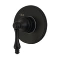 thumbnail image 1 of Kingston Brass KS3030AL  Single-Handle Three-Way Diverter Valve with Round Trim Kit, Matte Black, 1 of 9
