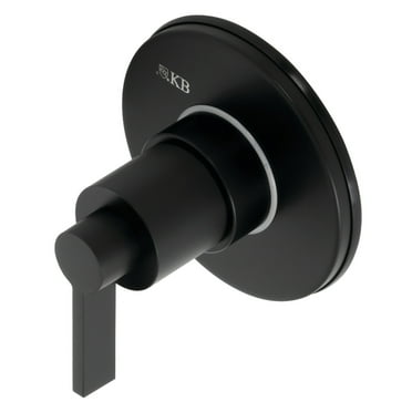 Kingston Brass KS3030NDL NuvoFusion 3-Way Diverter Valve with Trim Kit, Matte Black