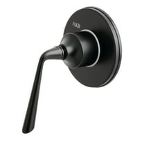 Kingston Brass KS3030ZL 3-Way Diverter Valve with Trim Kit, Matte Black
