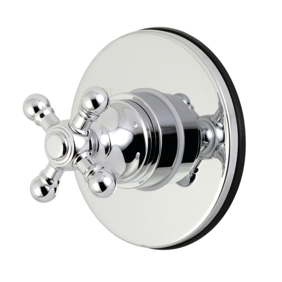Kingston Brass KS3031BX Wall Mount 3-Way Diverter Valve with Trim Kit, Polished Chrome