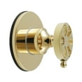 thumbnail image 1 of Kingston Brass KS3032RX Belknap Single-Handle Three-Way Diverter Valve with Round Trim Kit, Polished Brass, 1 of 4