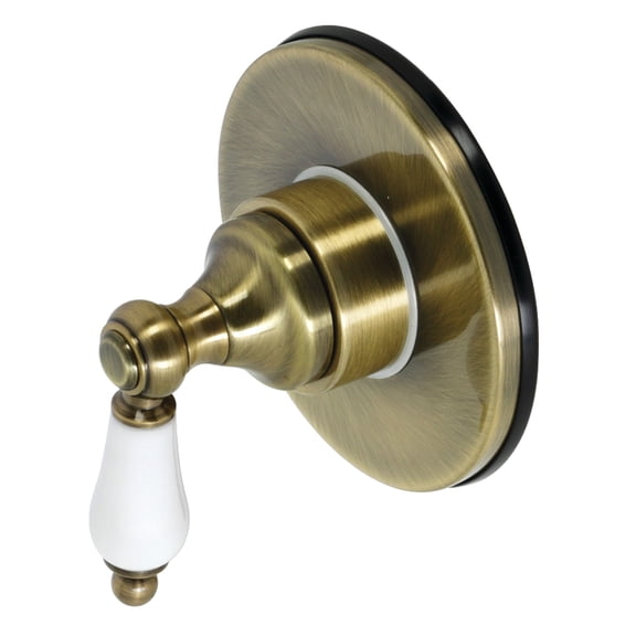 Kingston Brass KS3033PL 3-Way Diverter Valve with Trim Kit, Antique Brass