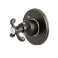thumbnail image 1 of Kingston Brass KS3035TX 3-Way Diverter Valve with Trim Kit, Oil Rubbed Bronze, 1 of 5