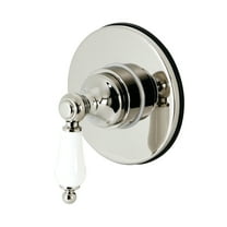 Kingston Brass KS3036PL 3-Way Diverter Valve with Trim Kit, Polished Nickel