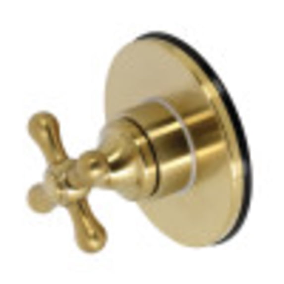 Kingston Brass KS3037AX 3-Way Diverter Valve with Trim Kit, Brushed Brass