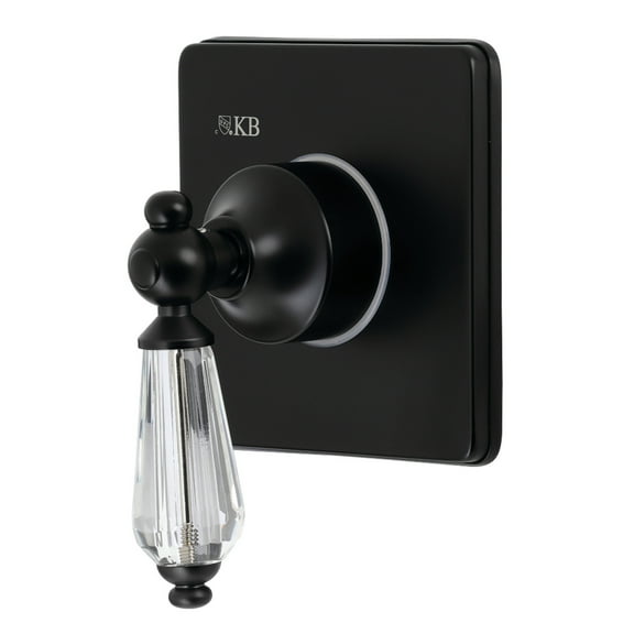 Kingston Brass KS3040WLL 3-Way Diverter Valve with Trim Kit, Matte Black